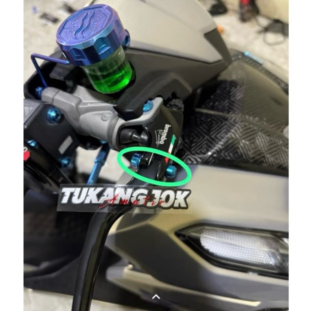 (ชุด 2 คู่) Titanium Handle Bolt + Titanium Nut Bolt RCB Brembo Universal Handle Etc. Original Vietn