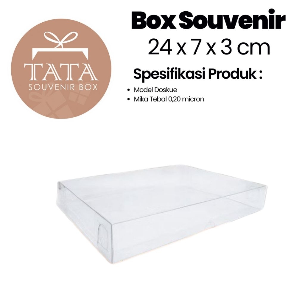 บรรจุภัณฑ์ที่ระลึก กล่องไมกา ขนาด 24 x 7 x 3 Dk