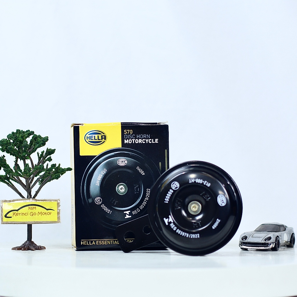 Hella S70 รถจักรยานยนต์ 12 โวลต์ดิสก์ฮอร์นซ็อกเก็ตคู่ Pin Terminal 2 High Tone Disk Horn 3AL 012 588