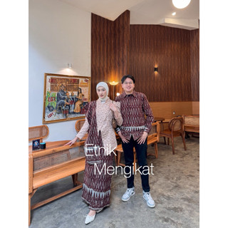 ETNIK MENGIKAT | COUPLE TENUN KEBAYA JANGGAN AYU BROWN