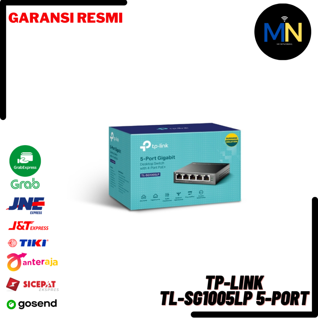 TP-Link TL-SG1005LP สวิตช์เดสก์ท็อป Gigabit 5 พอร์ตพร้อม PoE 4-Port