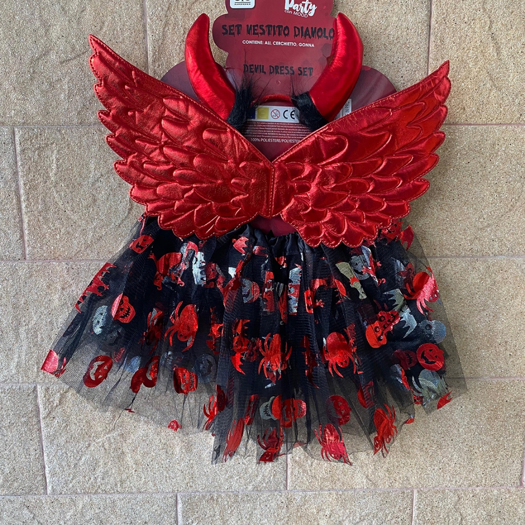 HSM01 - ชุดคอสตูมเด็กผู้หญิงฮาโลวีน - แม่มดน่ารัก (3 ใน 1) | Halowin Dress Up Set - ชุดปาร์ตี้พร้อมท