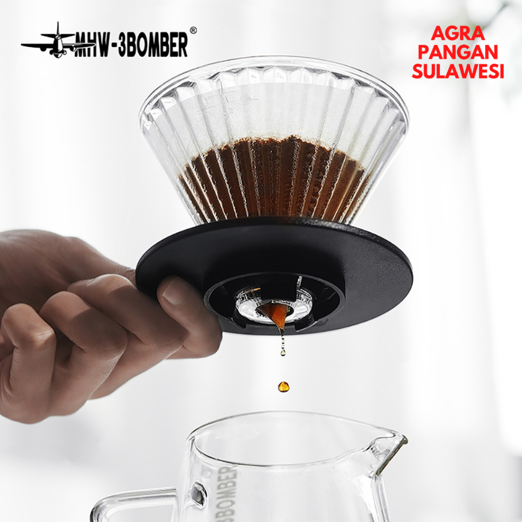 ELF GLASS DRIPPER MHW-3BOMBER Manual V60 Coffee Drip Maker Coffee Brewing Tool Filter Pour Over Filt