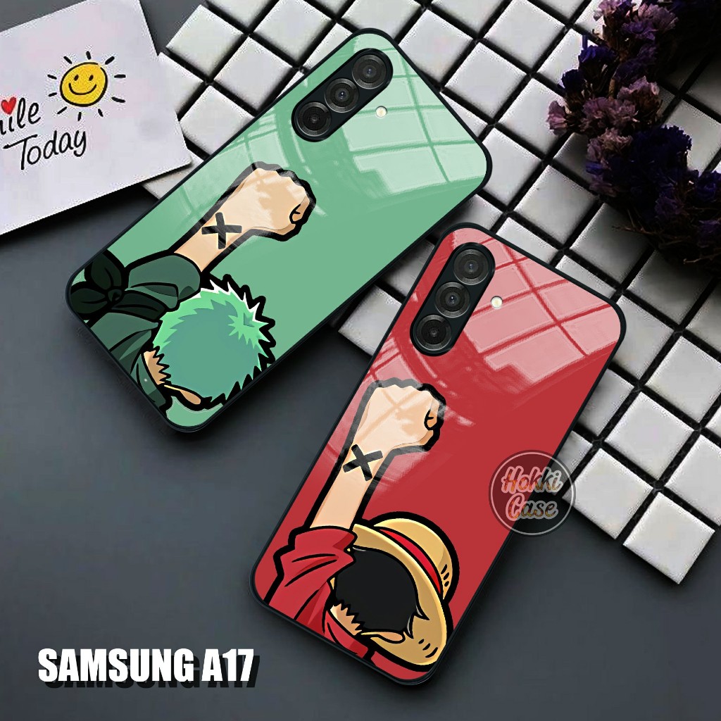 เคส HP Samsung A17 - เคส Samsung A17 Glass SoftCase - เคส One Piece - เคสโทรศัพท์ Samsung A17 - ซิลิ