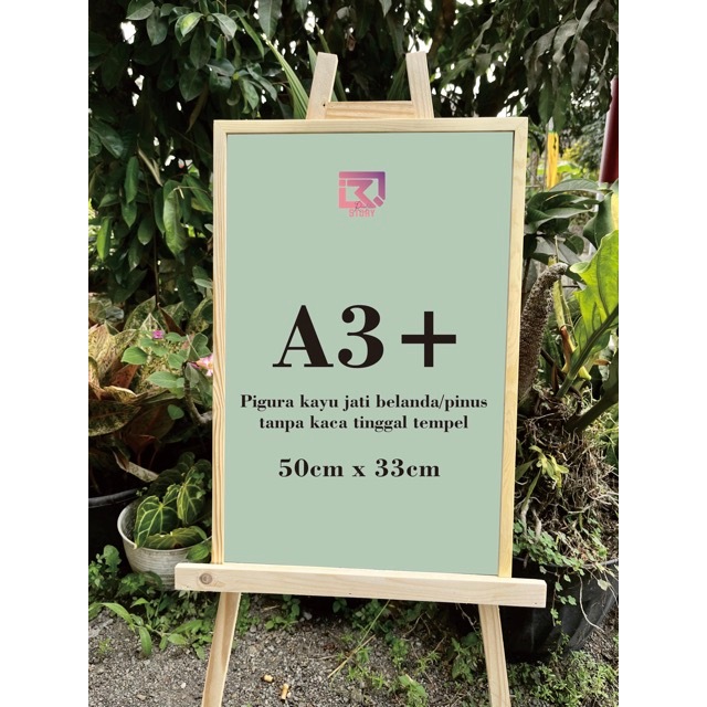 DUTCH TEAK / PINE WOOD FRAME A3+ 50X33CM
