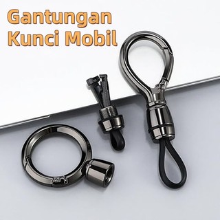 Gantungan Kunci Mobil Metal Car Keychain Clip Kulit Gantungan Kunci Motor Mobil Aksesori