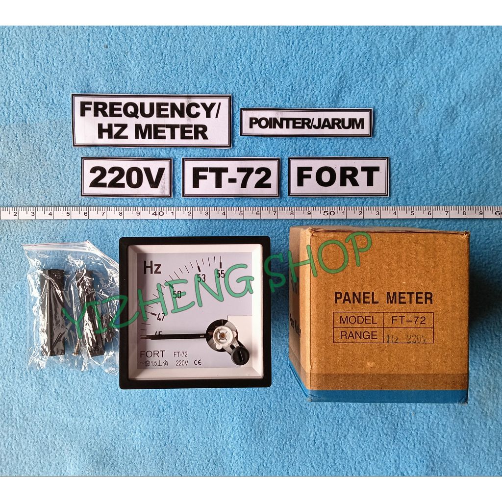 FREQUENCY / HZ METER 220V FT-72 FORT