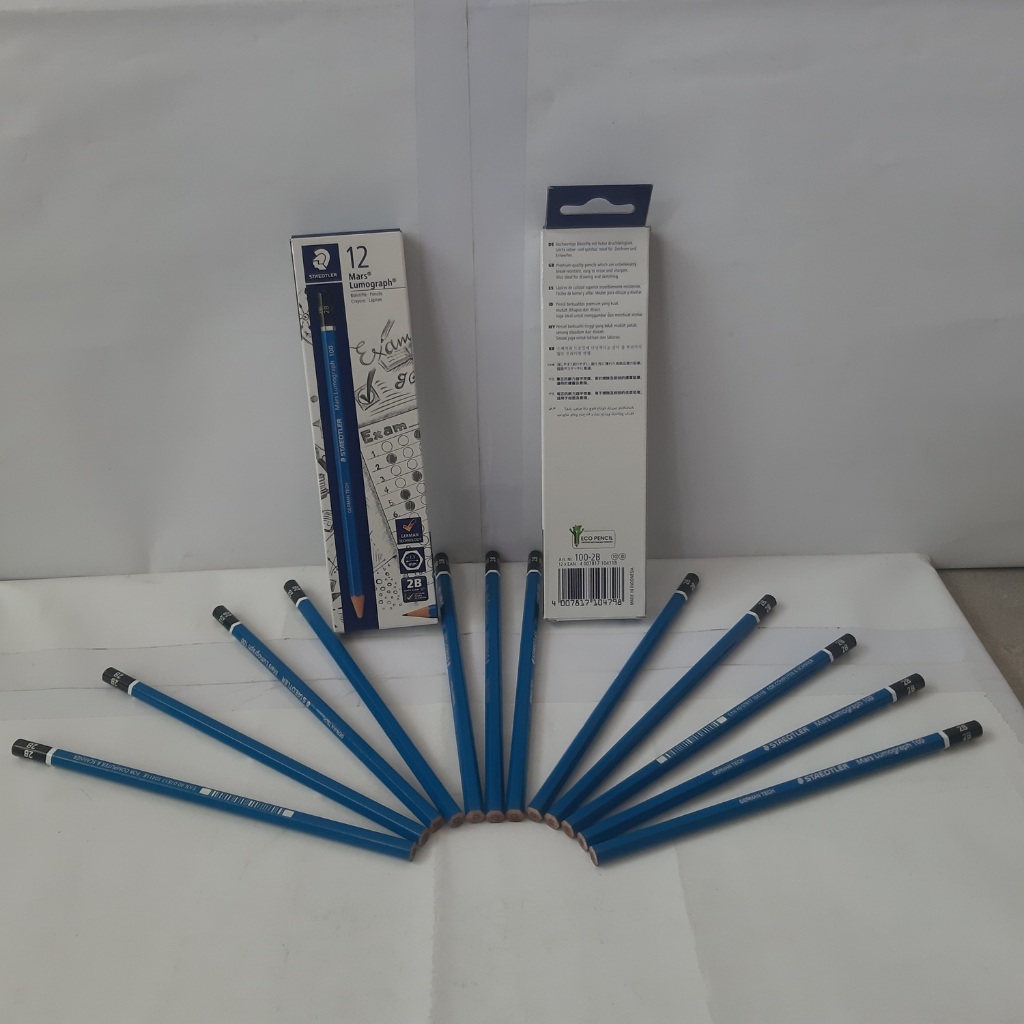 STAEDTLER ดินสอ Mars Lumograph 100 2B - ดินสอ STAEDTLER 2B