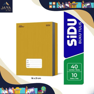 (Pak) Buku tulis SIDU Sampul Coklat Kraft 40 lembar | 1pak 10pcs buku | Buku Vision Best One sampul coklat