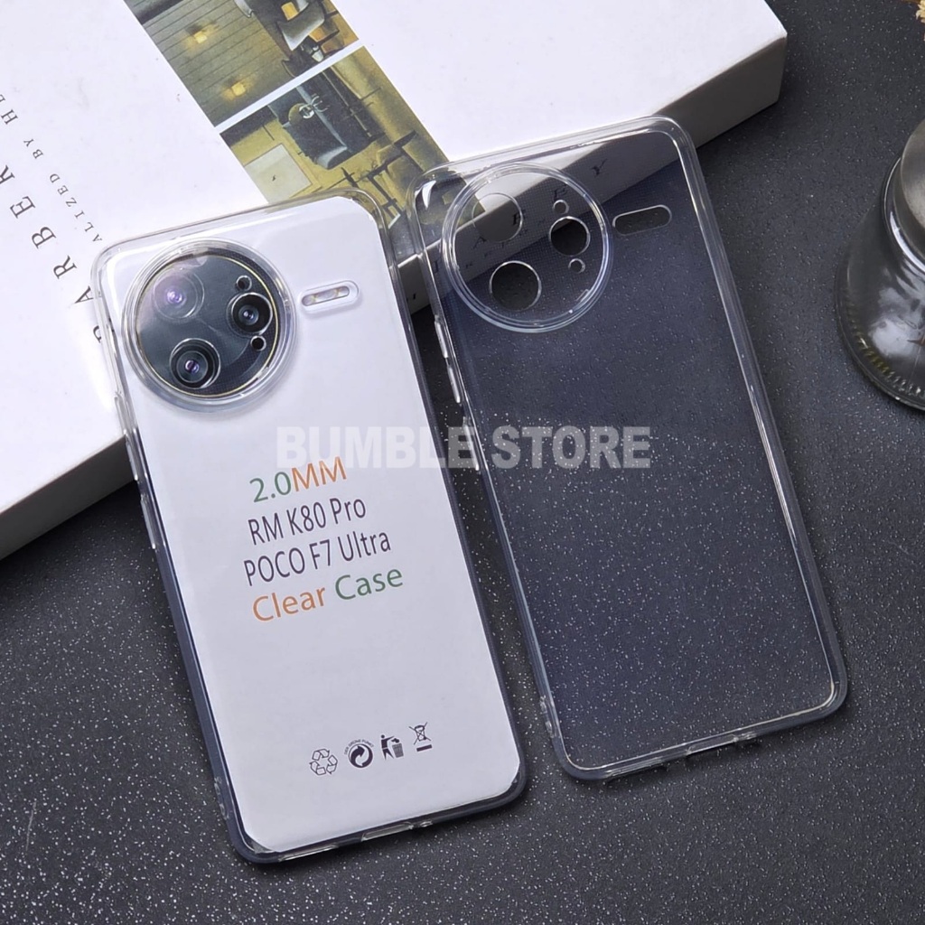 Bumble - Poco F7 Ultra Softcase Clear Case Bening 2.0mm Case Poco F7 Ultra CH-01