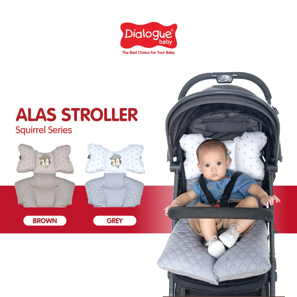 DIALOGUE BABY Squirrel Series เสื่อรถเข็นเด็ก DGA4223