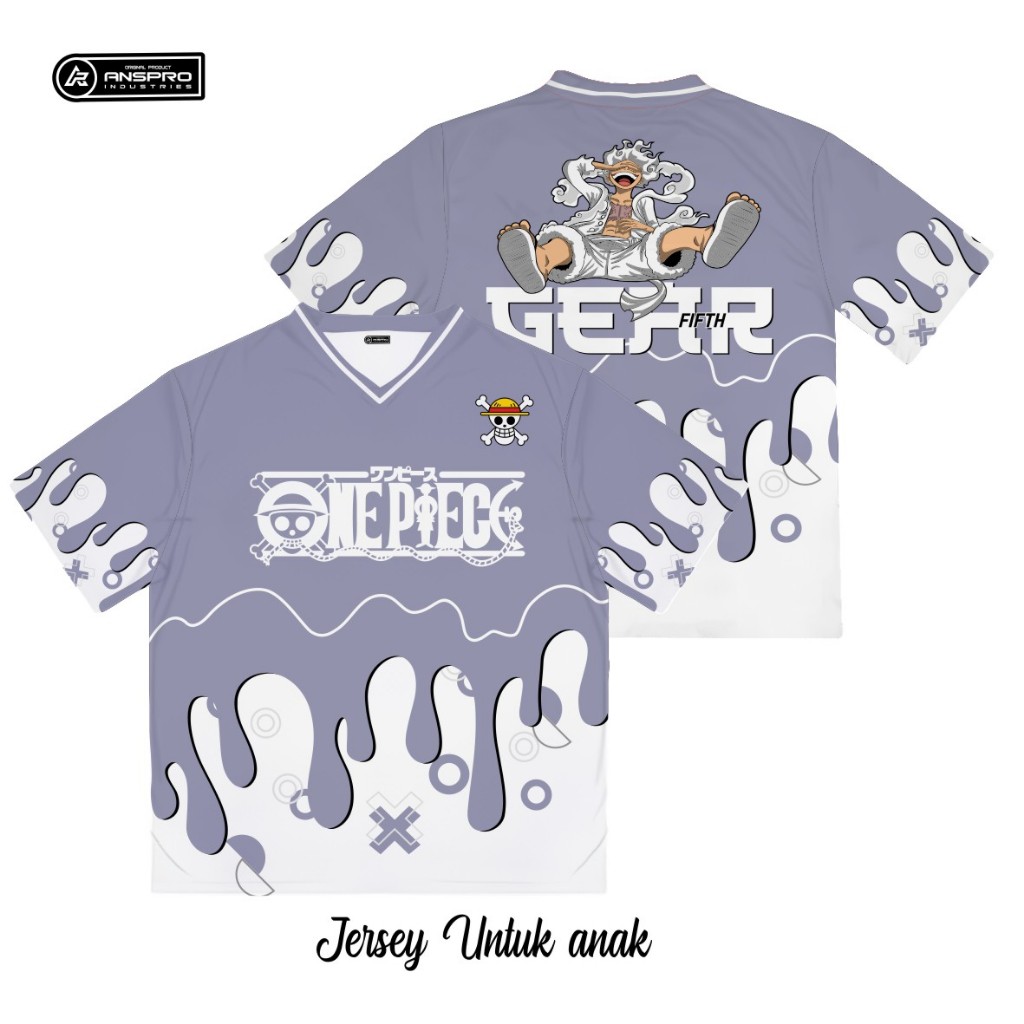 One piece gear 5 edition Anime Kids Jersey v-Neck Kids Jersey Anime Design Kids Jersey