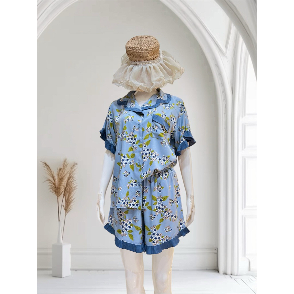 ZIZIE PAJAMAS/BUSUI PAJAMAS/PAJAMA SET/RAYON PAJAMAS