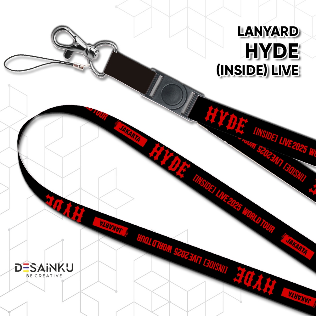 GANTUNGAN LANYARD + บัตรประจําตัว HYDE (INSIDE) 2025 WORD TOUR / HP STRAP / CONCERT HYDE HP HANGER