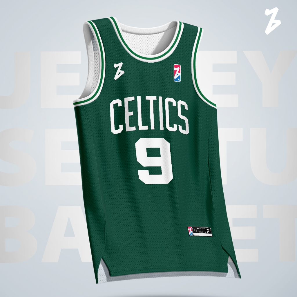 HIJAU Rajon Rondo Boston Celtics 9 เสื้อบาสเก็ตบอลสีเขียว - Swingman Top เสื้อยืด