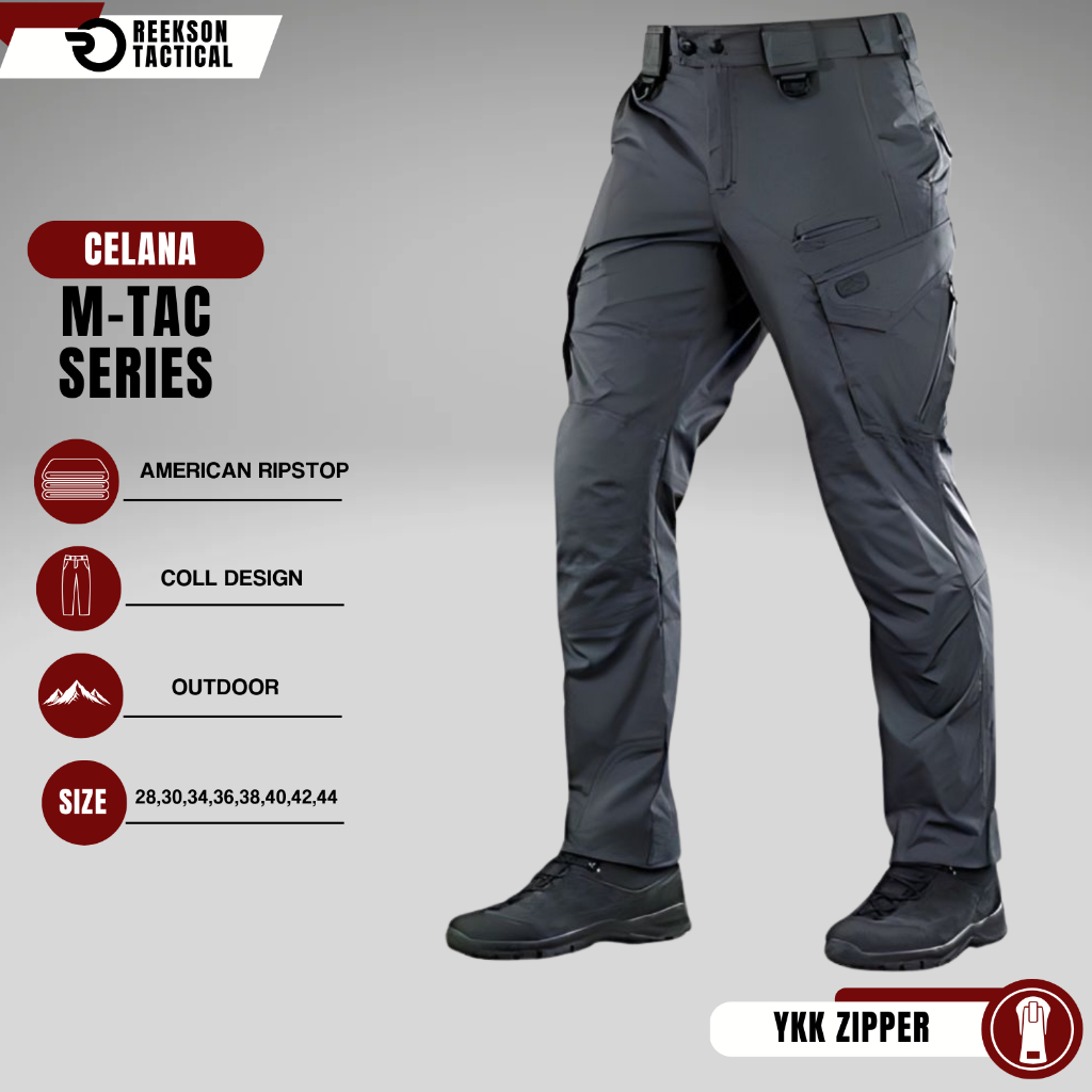 Tactical M-TAC Long Cargo Ripstok กางเกงกิจกรรมกลางแจ้ง