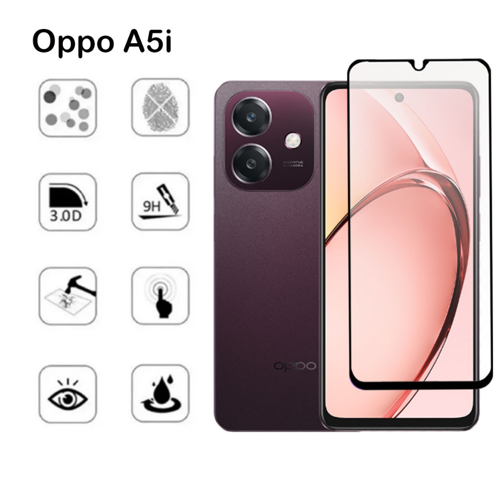 LAYAR กระจกนิรภัย Oppo A5i ใหม่ล่าสุด ฟิล์มกระจกกันรอย