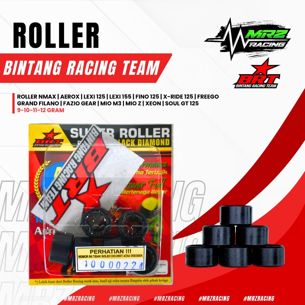 BRT - NMax ROLLER Racing BRT racing Black Diamond Roller ขนาด 9 และ 11 กรัม