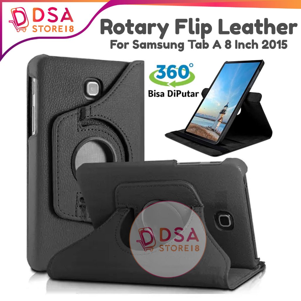 Samsung Tab A8 2015 / Case Samsung Tab A8 2015 T350 T351 T355 P355 Rotary 360 Full Protection Leathe