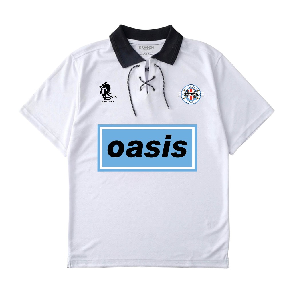เสื้อผ้ามังกร - เสื้อยืดวง Oasis Mancester Vintage Retro Milano
