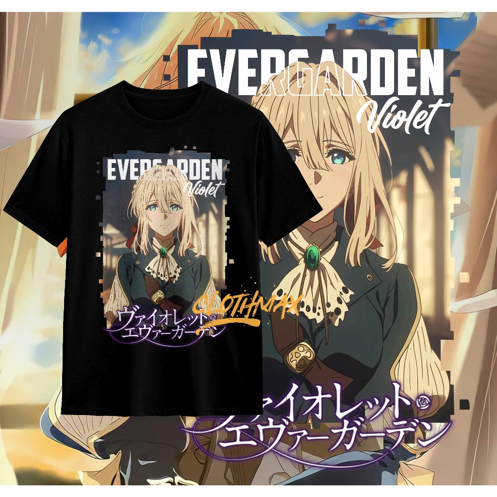 เสื้อยืดอนิเมะ Violet Evergarden Evergarden Violet Shirt - Cattleya Baudelaire - เสื้อพรีเมี่ยม
