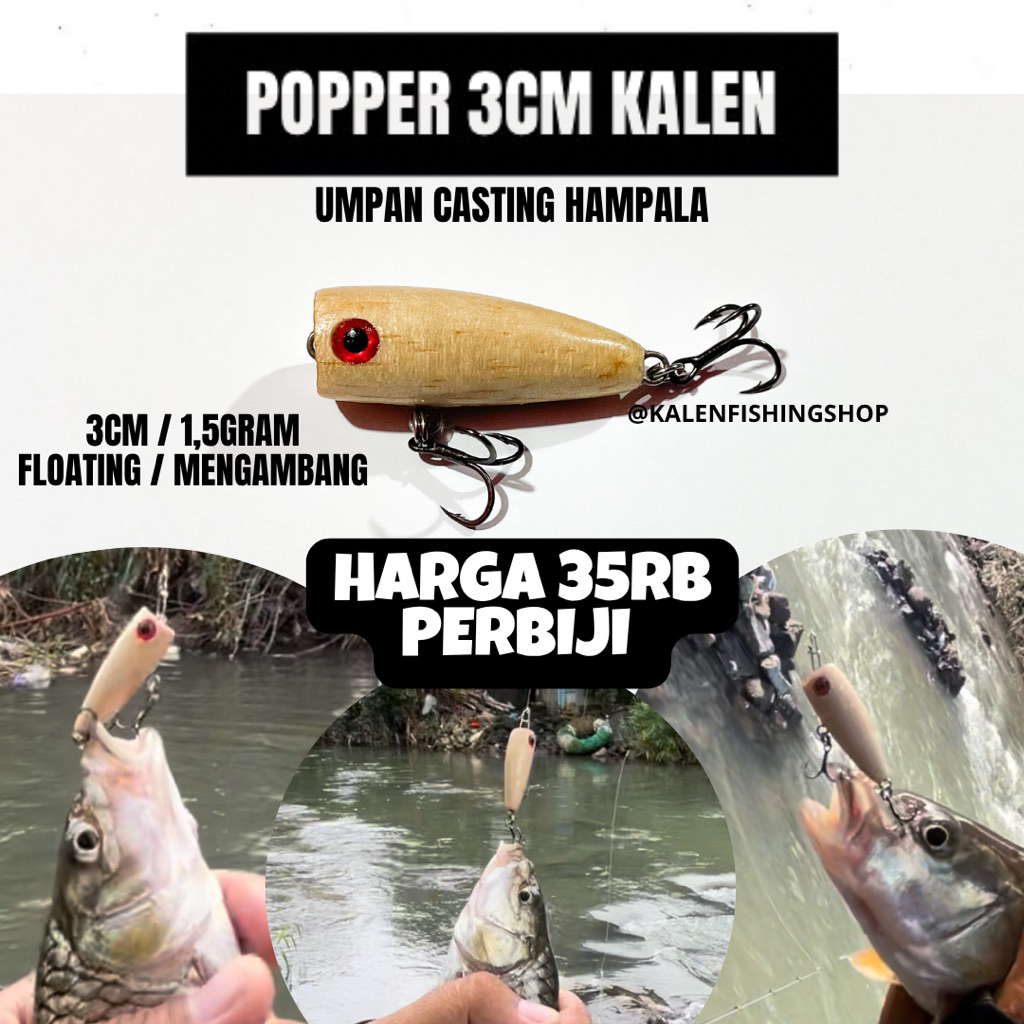 POPPER 3CM KALEN / HAMPALA CASTING BAIT