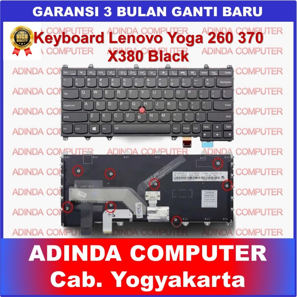 Lenovo Thinkpad Yoga 260S 370 X380 20JH 20JJ 20FD คีย์บอร์ด