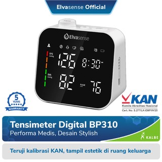 Tensimeter Digital Elvasense Type BP310 - Teruji Kalibrasi KAN & Estetik untuk Keluarga Modern