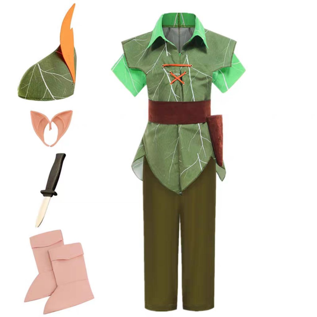 PETER PAN COSPLAY COSTUME FOR BOYS HALLOWEEN CARNIVAL