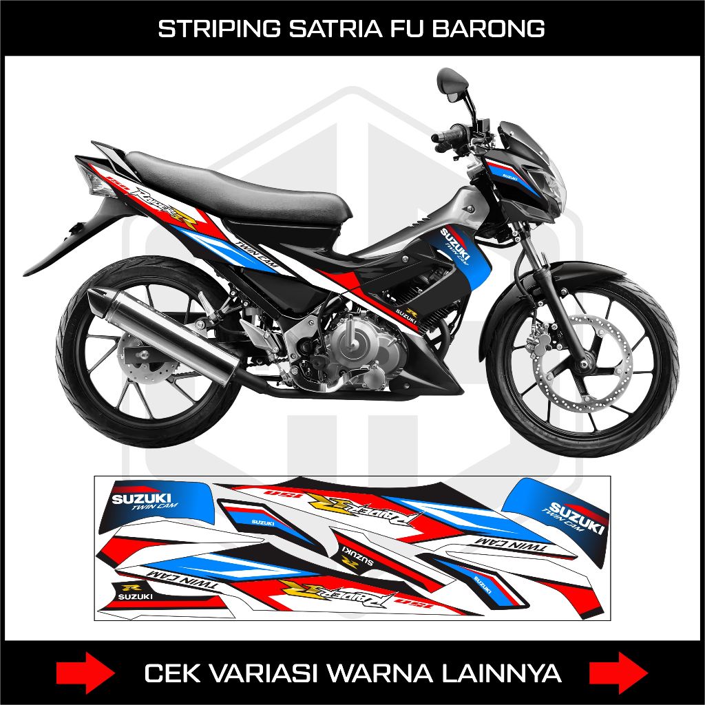 SATRIA FU BARONG STRIPING - สติ๊กเกอร์ HAT SUZUKI SATRIA F150