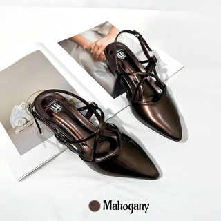 Sepatu Sandal Wanita Sepatu Slip On Mules / Sandal Mules Wanita Heels 3 Cm TITAN