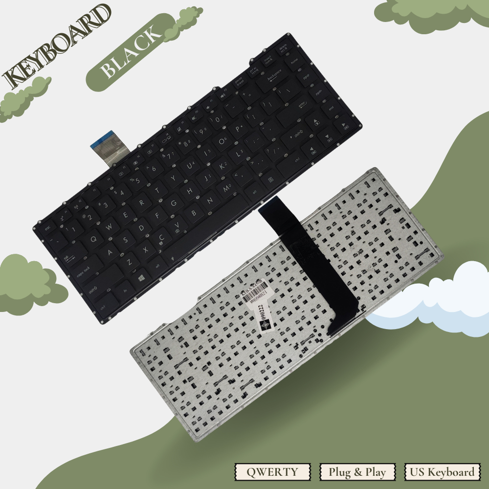 แป้นพิมพ์แล็ปท็อปคุณภาพดีที่สุด Asus X452 X452EA X452C X452CP X450C AMD Intel - รับประกัน