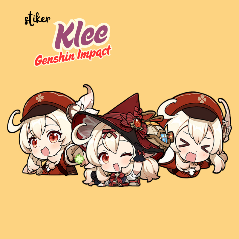 สติ๊กเกอร์ Klee Genshin Impact | สติ๊กเกอร์ Merch Klee Genshin Impact Vinyl Glossy กันน้ํา