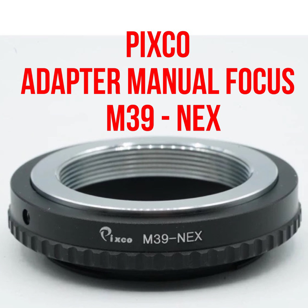 อะแดปเตอร์เลนส์ PIXCO | M39 - NEX ทองเหลือง| เลนส์ Leica M39 39 มม. เป็นกล้องตัวกล้อง Sony NEX E Mou