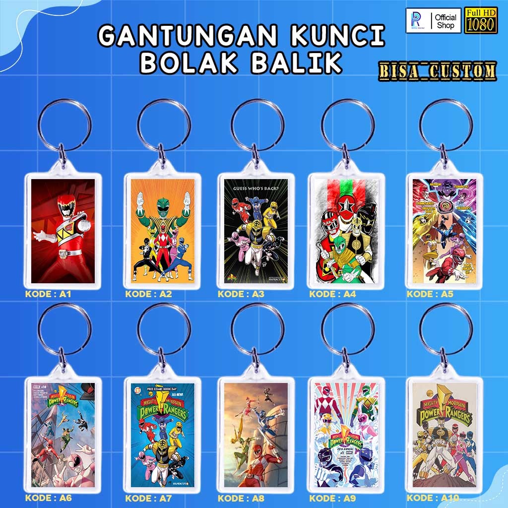 GANTUNGAN POWER RANGERS พวงกุญแจอะคริลิก / POWER RANGERS HANDLE / POWER RANGERS K46 พวงกุญแจ