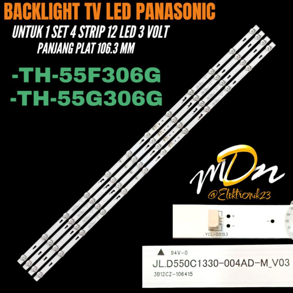 PANASONIC 55 INCH LED TV BACKLIGHT TH-55G306G- TH-55F306G 55 INCH TV BACKLIGHT