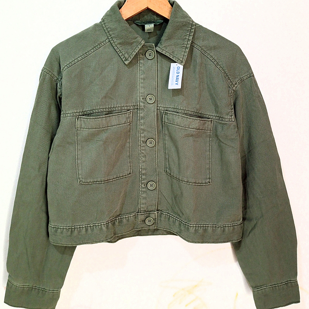 Crop Denim Jacket Soft Jeans Jacket ส่งออก Original Womens Jeans Jacket