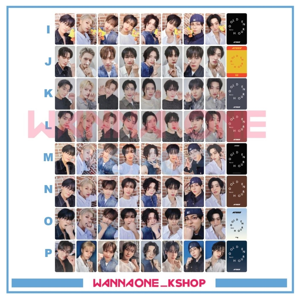 Photocard Ateez Golden Hour ภาค 3 โปบ