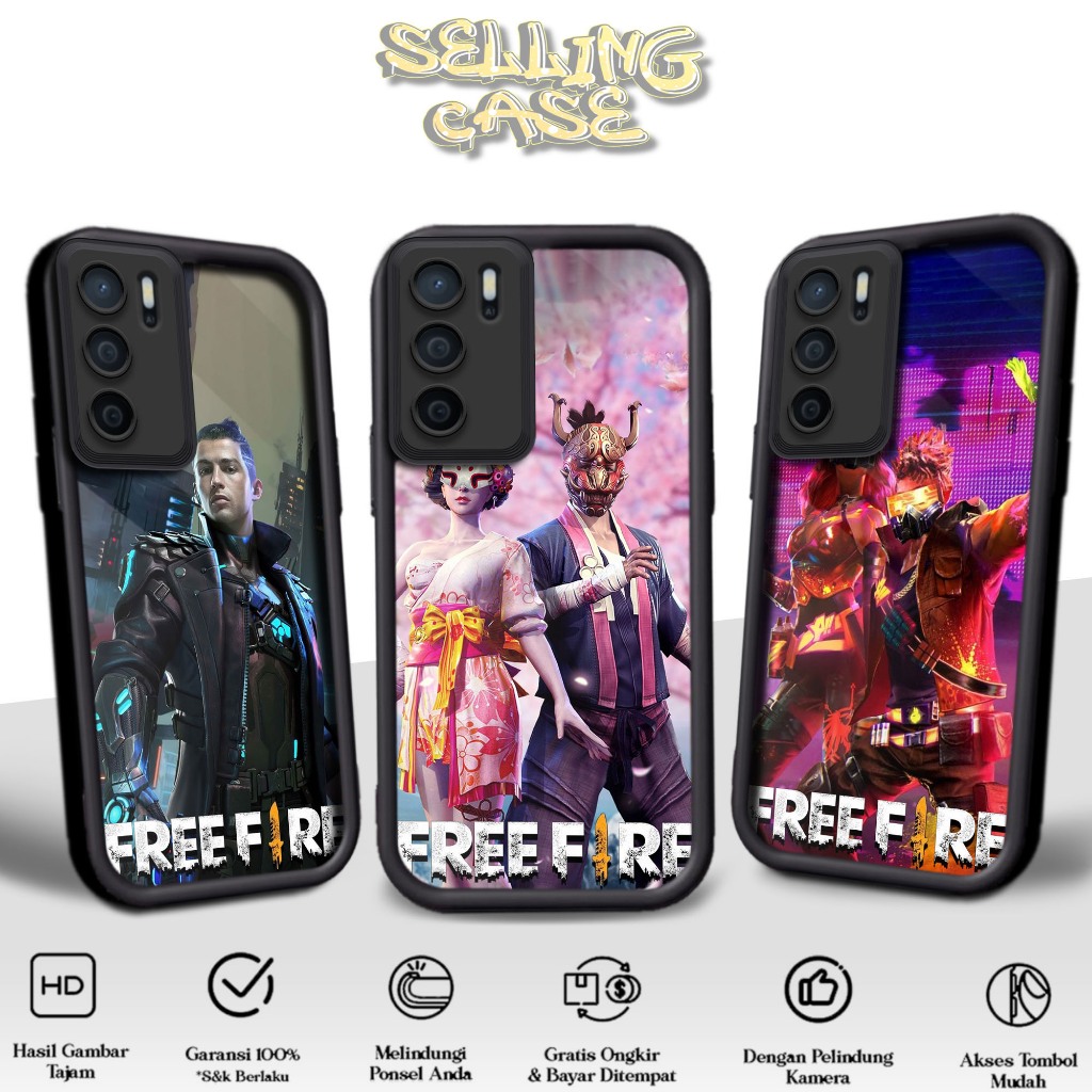 เคสพรีเมี่ยมสําหรับ OPPO A16 A16S A54S Motif [FF] ปลอก Softcase Glossy Anti-Fungus