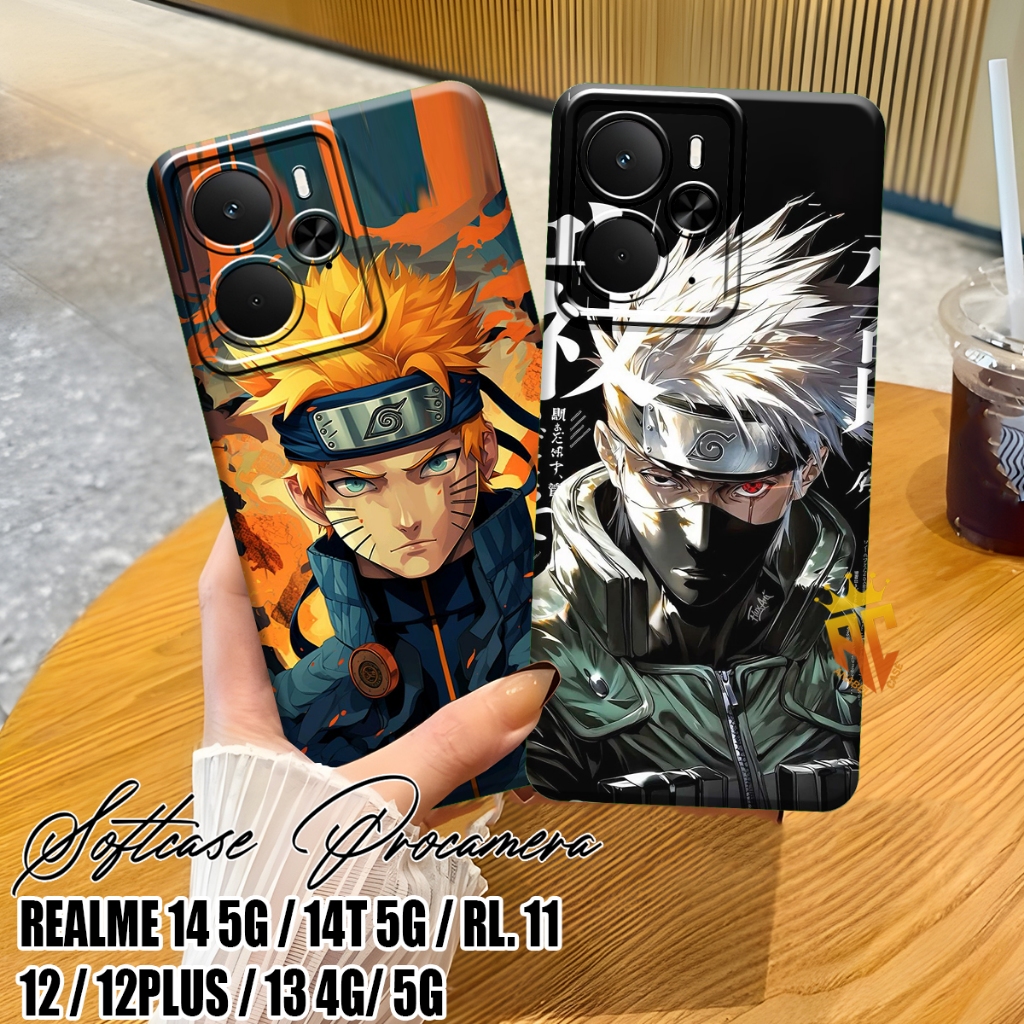 Softcase REALME 14 5G / REALME 14T 5G / REALME 11 / 12 / 12 PLUS / 13 4G / 5G – Realme Case – เคส Naruto Kakashi Motif [CR11] – โปรปัง