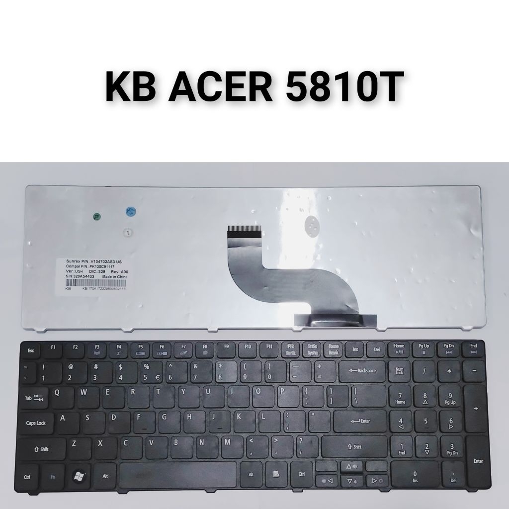 คีย์บอร์ด KB ACER 5810T Acer Aspire 5810 5810T 5810TG 5810TZ - สีดํา