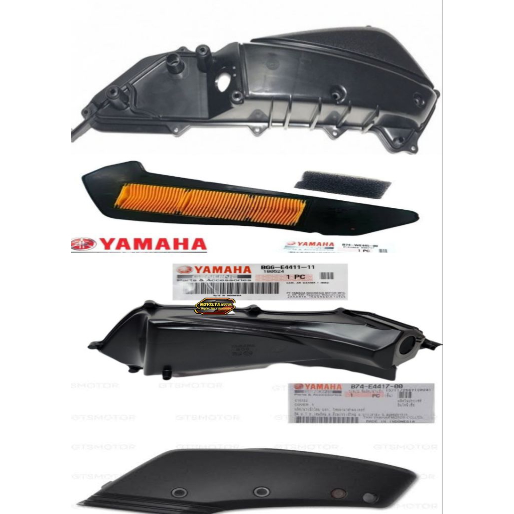 Cover Box Air filter Case Air Cleaner set X max Xmax old xmax เชื่อมต่อใหม่ ORIGINAL yamaha BG6-E441