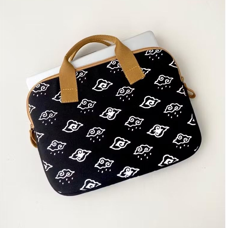 กระเป๋าใส่แล็ปท็อป Awan Black Canvas Living ขนาด 14 นิ้ว