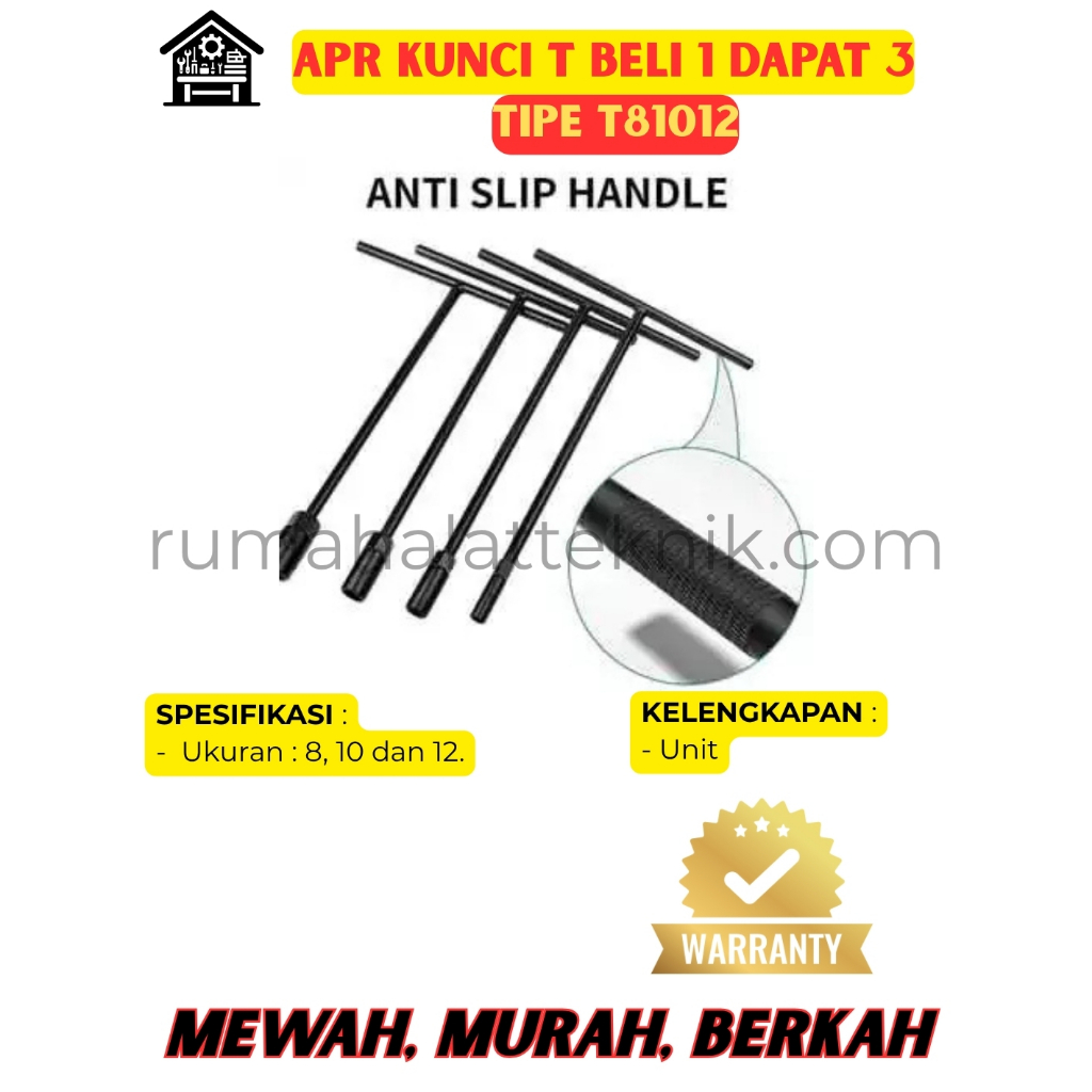 APR T-WRENCH TYPE T81012 SOCK 8 10 12 BUY ONE GET 3 APR JAPAN STRONG STEEDY