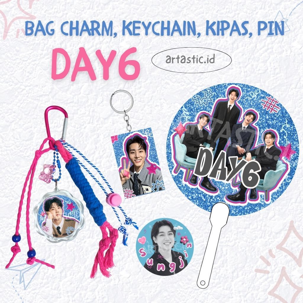 GANTUNGAN กระเป๋าชาร์ม DAY6 | พวงกุญแจ DAY6 | พัดลม DAY6 | พวงกุญแจ DAY6 | พวงกุญแจKpop | ARTASTIC.I