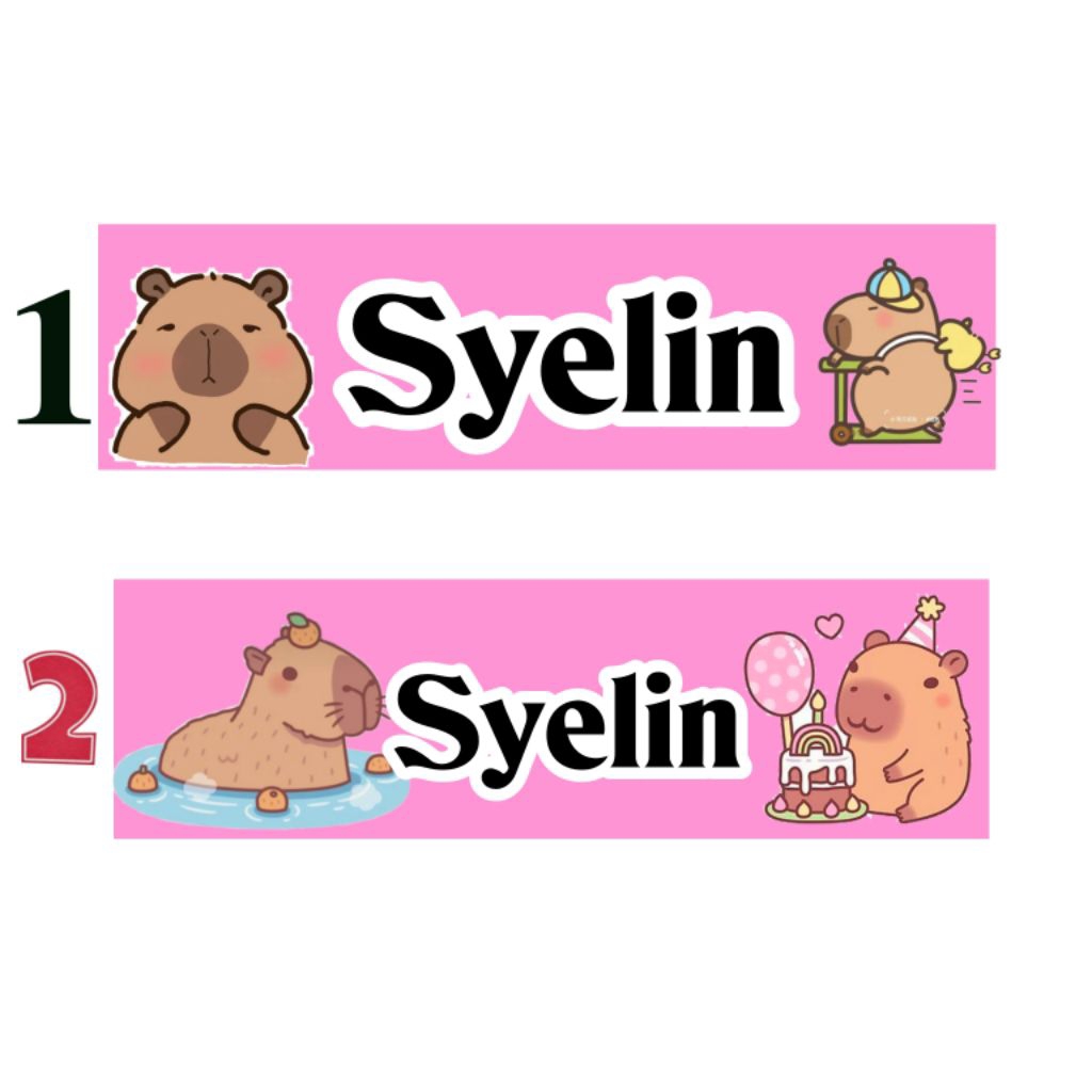 (CONTENTS 50 ชิ้น) CAPYBARA PENCIL STICKERS