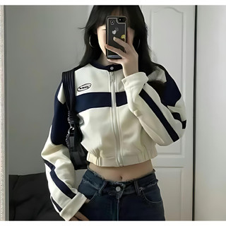 JAKET WANITA ANSWER CROP ZIPPER