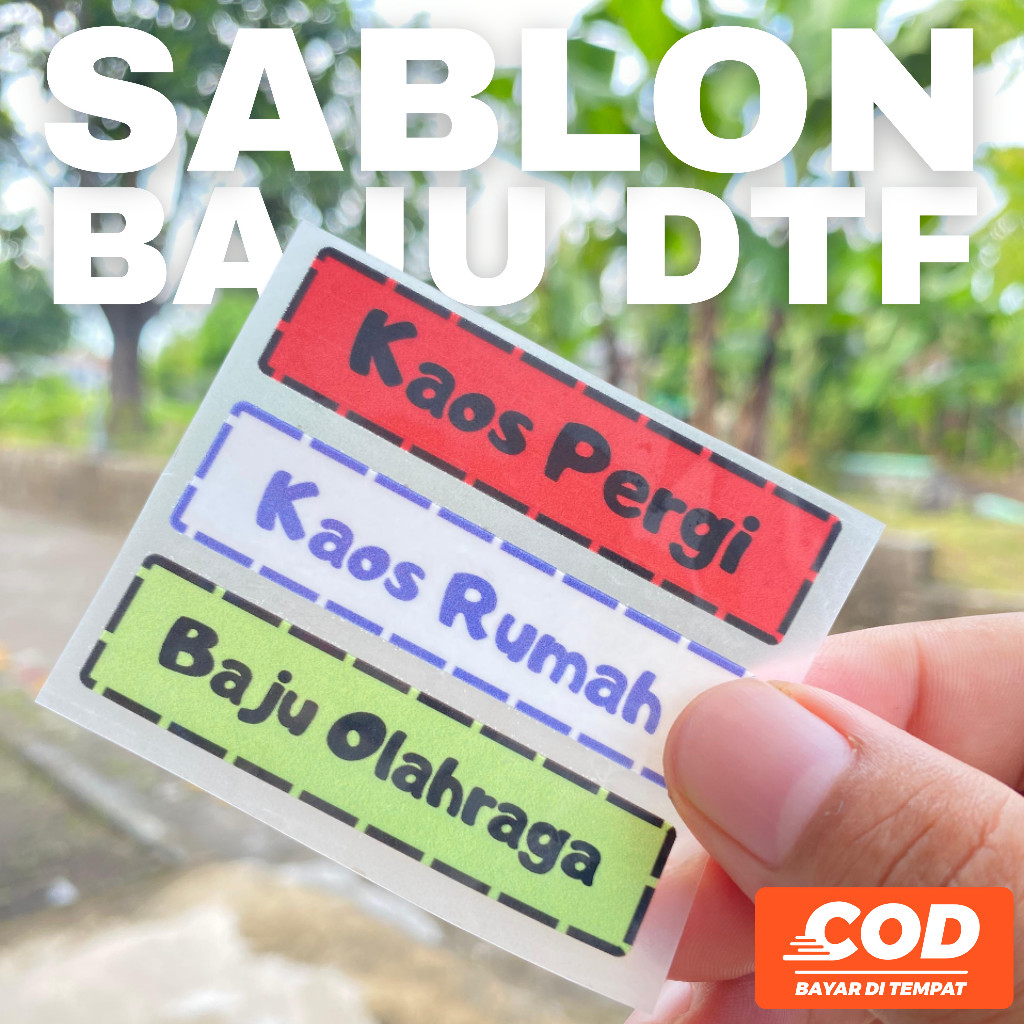 เสื้อผ้า NAME LABEL / HIJAB LABEL / สติ๊กเกอร์เสื้อผ้า / เสื้อผ้า NAME SCREEN PRINTING / IRONING CLO