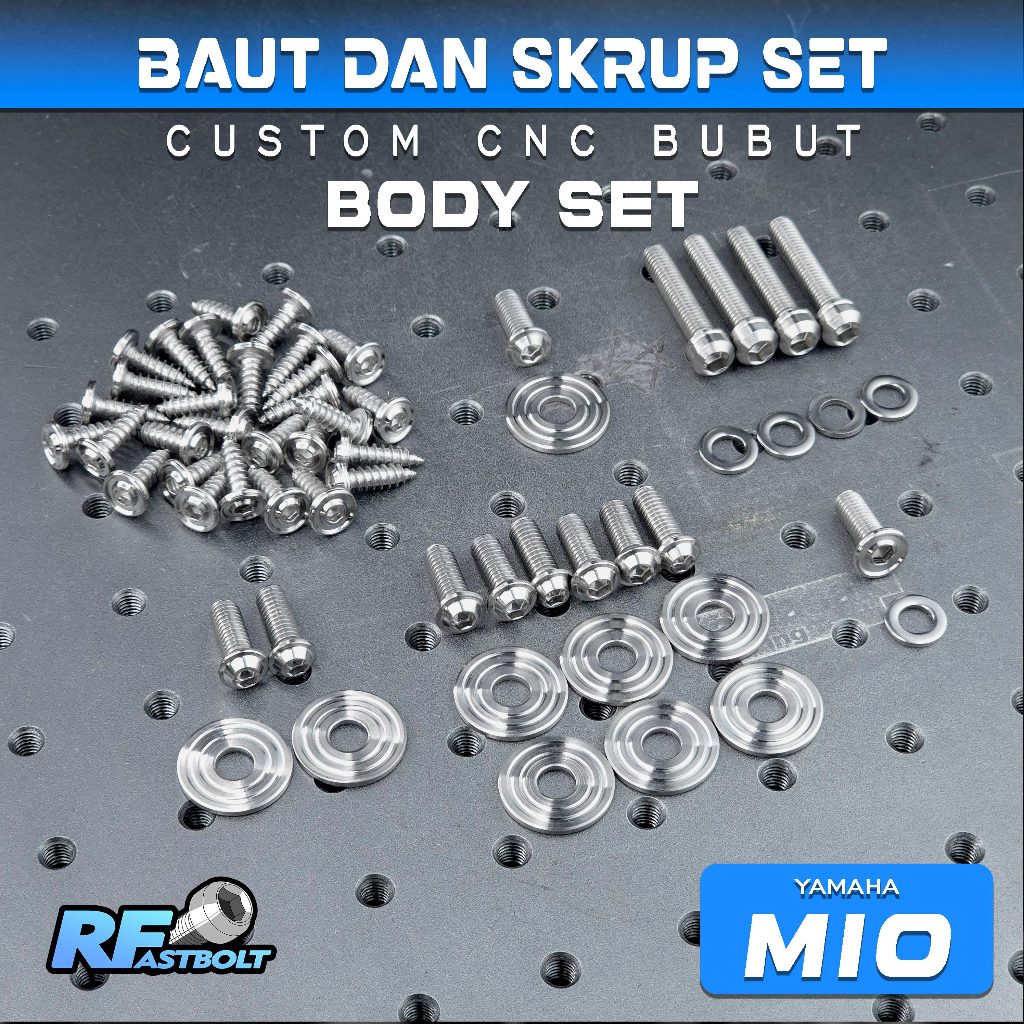 YAMAHA UNIVERSAL BODY COVER BOLT & SCREW SET MIO BODY SCREW BOLT STAINLESS BOLT