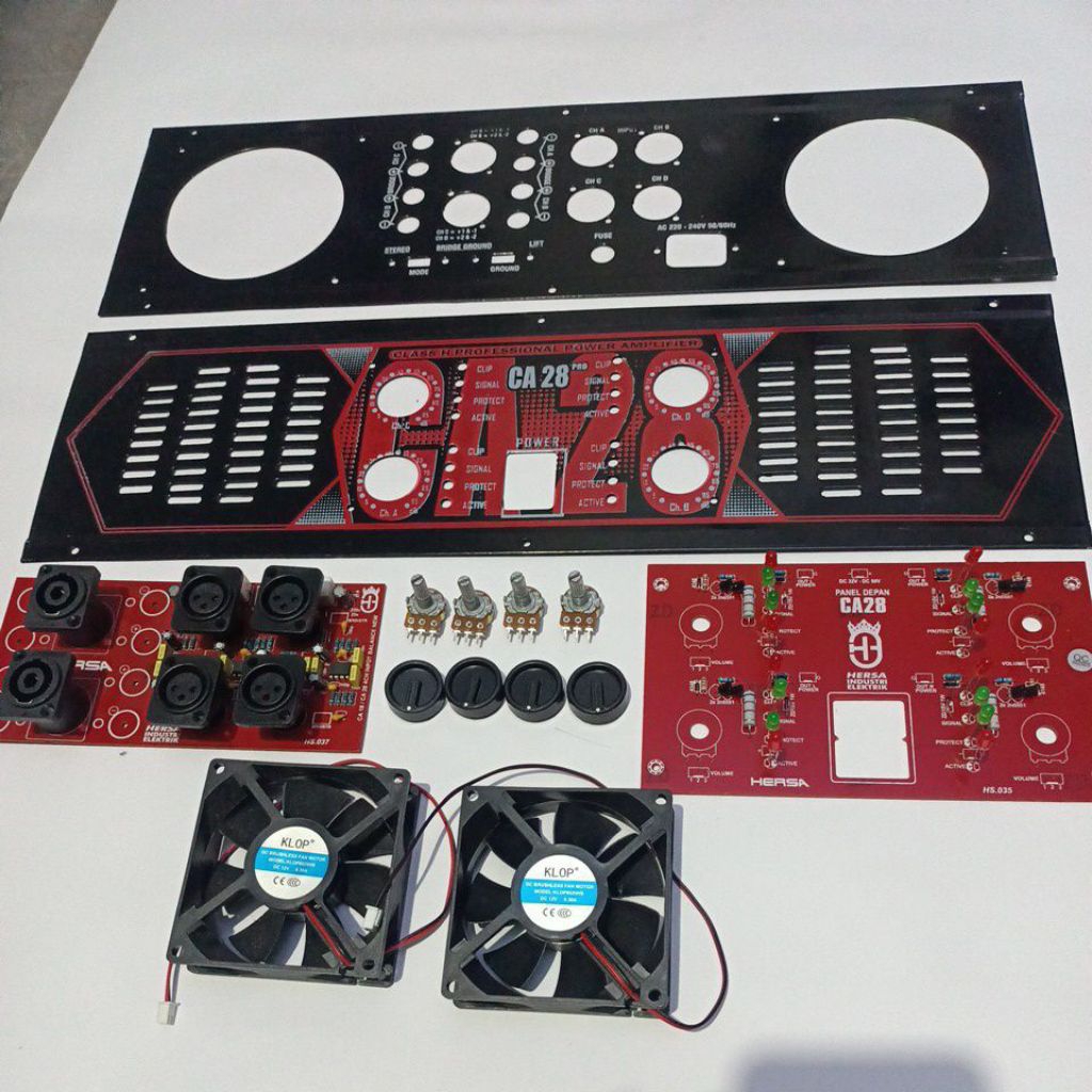 KekaStore ชุดแผ่น Ca 28 / Input Balance Ca 28 / Led Ca 28 / 4 Potentiometer / 4 ปุ่ม / 2 พัดลม 8X8